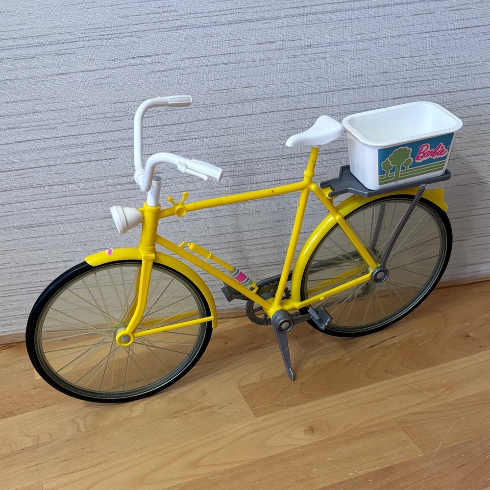 Barbie Yellow Bicycle with White Basket